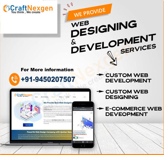 Website Design, Digital Marketing, and Graphics Design Call us at 9450207507 🌐 Visit our website at www.craftnexgen.com