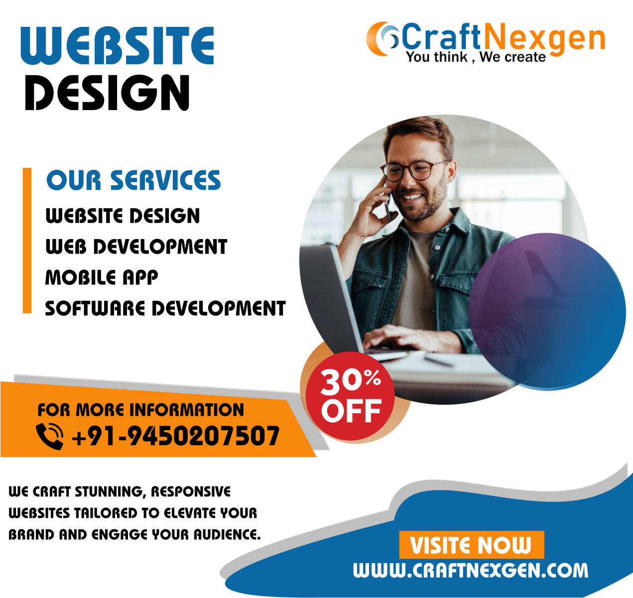 Top Leading Website Design and Digital Marketing Company in Lucknow: CraftNexgen