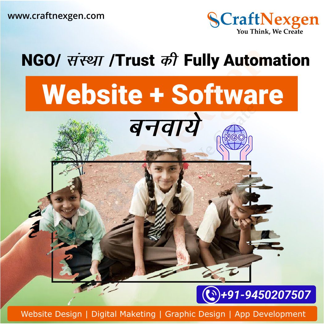 Affordable NGO Website Design Uttar Pradesh | CraftNexgen Best Website Development Company in Lucknow | 20 % Offer