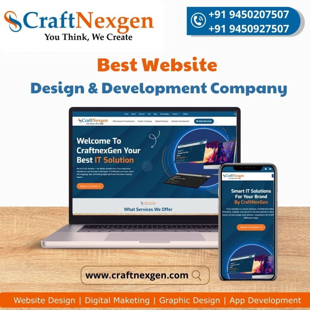 20% Off Best Website Design Company India | CRAFTNEXGEN