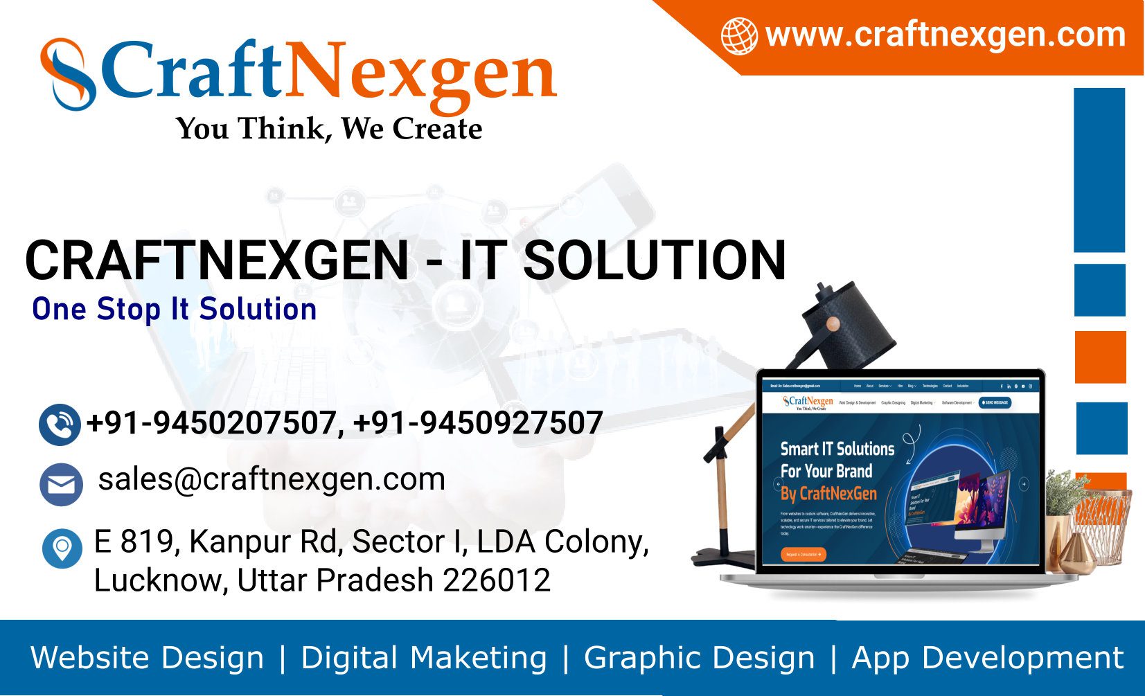 20% Off Website Design by CRAFTNEXGEN | Top India Agency