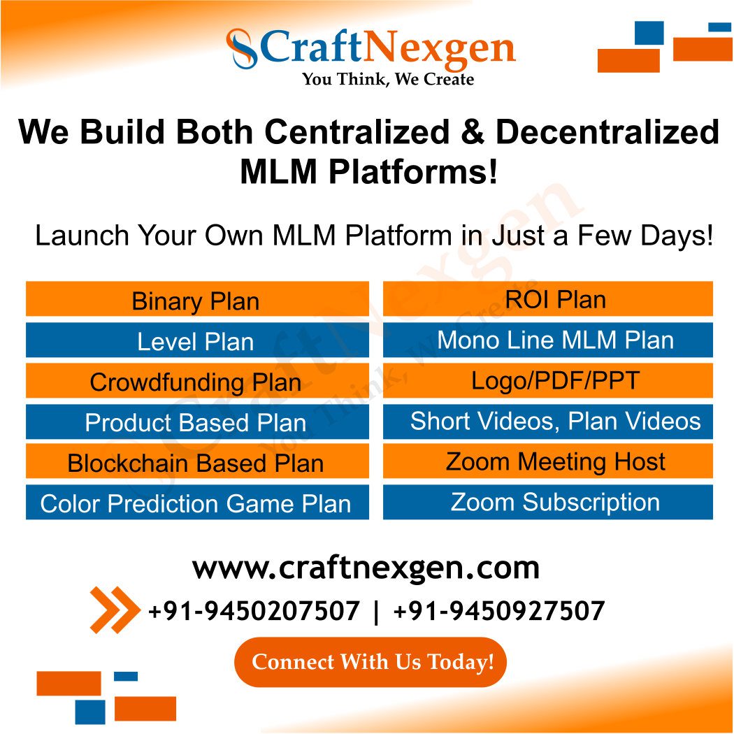 Get Upto 20% | Best MLM Software Company in Prayagraj craftnexgen best it company