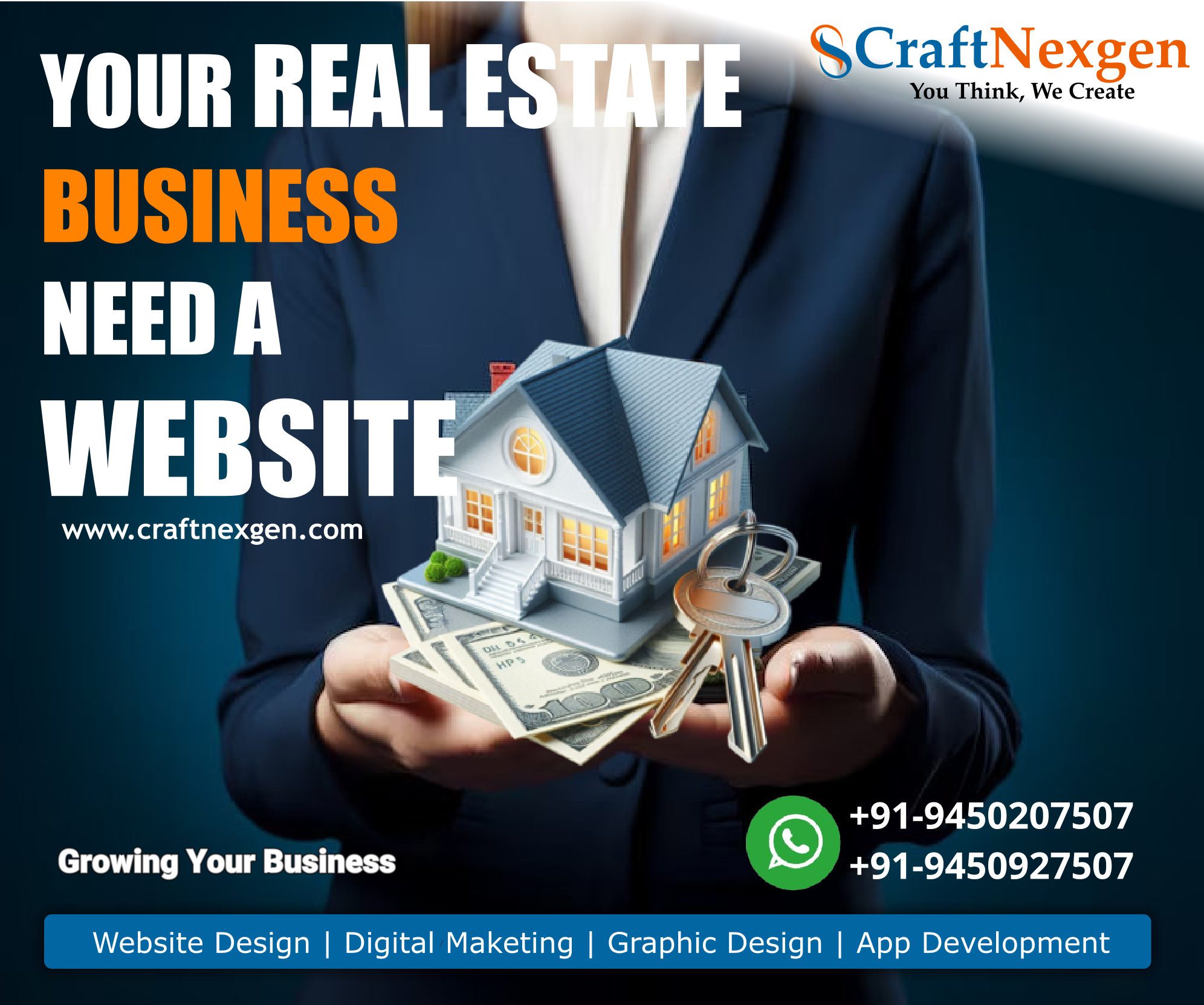 Affordable Real Estate Website Design in Uttar Pradesh | Craftnexgen
